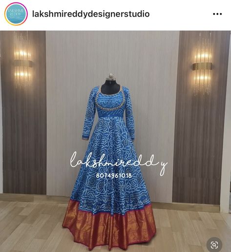 Traditional Long Frocks Indian, Kalamkari Dresses, Frocks And Gowns, Designer Anarkali Dresses, Long Frock Designs, Long Gown Design, Anarkali Dress Pattern, Stitching Dresses, Simple Kurta Designs