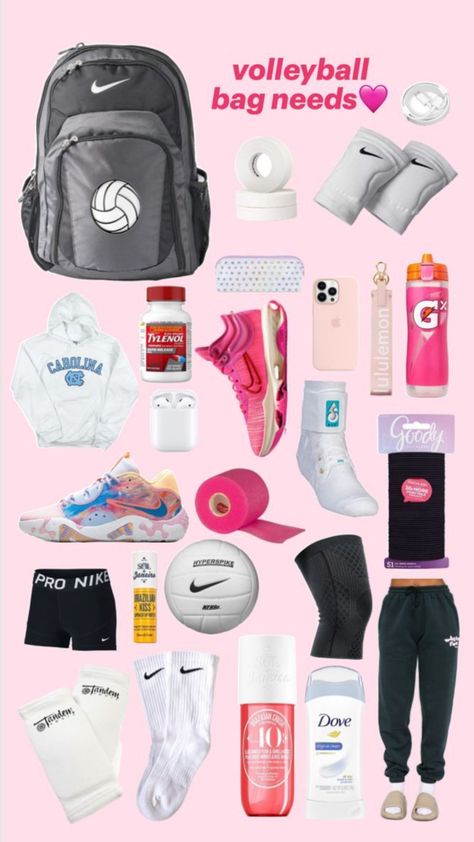 Volleyball Party Decorations, Sports Bag Essentials, Volleyball Tryouts, Teen Workout Plan, Best Volleyball Shoes, Volleyball Bag, Trening Sztuk Walki, Volleyball Skills, Volleyball Tournaments