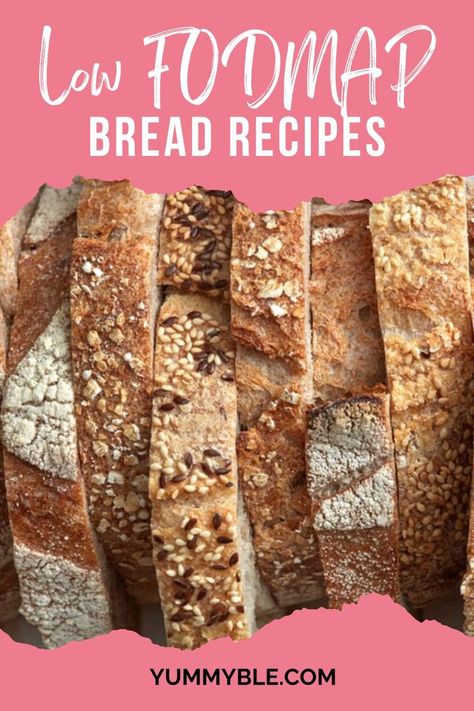 Low Fodmap Sourdough Bread Recipe, Fodmap Bread Recipes, Low Fodmap Recipes Videos, Low Fodmap Baking Recipes, Low Fodmap Sandwiches, Low Fodmap Baking, Low Fodmap Bread Recipe, Low Fodmap Recipes Breakfast, Low Fodmap Bread