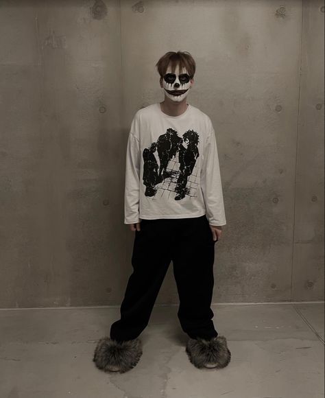 Carti Makeup Halloween, Carti Makeup, Alt Guy, Goth Eye Makeup, Swag Pics, Male Makeup, Skater Boy, Mens Halloween Costumes, Clown Makeup