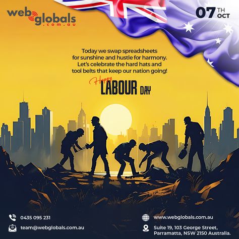 WebGlobals salutes the spirit of Labour Day! It’s a day for relaxation and appreciation of all those who contribute to our great nation. Enjoy this break, knowing that your work makes a real difference! Explore how we can support your business journey at WebGlobals. #LabourDay #WebGlobals #HappyLabourDay Business On Instagram, Happy Labor Day, Create Website, Search Engine Optimization Seo, Lets Celebrate, Labour, Seo Services, Sydney Australia, Design Development