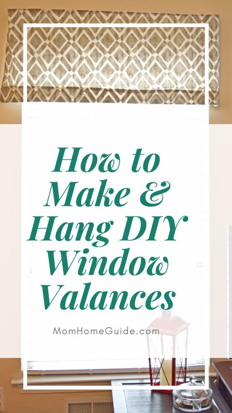 Read how I made custom valance curtains for my home with only beginner sewing skills. How To Make A Valance Curtain Diy, Valance Patterns Free, How To Make A Valance, Curtain Valance Ideas, Sewing Curtains Valance, Diy Window Valance, Diy Valance, Valance Patterns, Curtain Valances