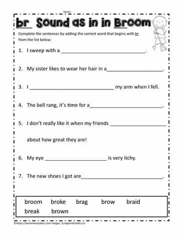 br Blend Sentences Br Words Worksheet, Sentences Worksheet Grade 2, Blend Sentences Worksheet, Make Sentences Worksheet For Grade 2, Br Blends Worksheet, Correct Sentences 2nd Grade, Blends Worksheets, English Grammar Rules, Kindergarten Reading Worksheets