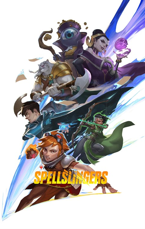 ArtStation - SpellSlingers-Cover Mtg Art, Overwatch Fan Art, Keys Art, Concept Art Drawing, Game Inspiration, Vector Artwork, Book Cover Art, Cute Anime Wallpaper, I Design