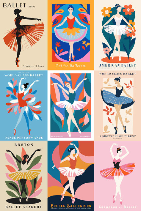 #wallart #ballet #ballerina #nurserywallart #homedecor Vintage Ballet Illustration, Ballet Poster Design, Dance Poster Design, Ballerina Poster, Ballet Wall Art, Ballet Design, Dance Studio Design, Ballet Illustration, Ballerina Illustration