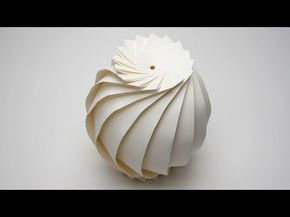 Easy Origami Sphere (16 Flaps) Full Tutorial - [Jun Mitani ] - YouTube Origami Balloon, Sculptures Art, Origami Lamp, Origami Ball, Folding Origami, Paper Sculptures, Origami Paper Art, Modular Origami, How To Make Origami