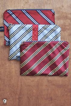 How to upcycle neck ties into other projects. What to do with old ties... A free sewing pattern for necktie zip pouches. #necktie #sewing #upcycle Old Neck Ties, Dyi Christmas Gifts, Sock Cupcakes, Basket Hamper, Friends Couple, Christmas Gift Baskets Diy, Birthday Husband, Old Ties, Diy Gifts For Men