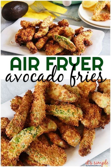 Here is one of those low carb high fat recipes that will knock your socks off! Air Fryer Avocado Fries are crispy, low in bad fat and high in the good. #lchf #lowcarbrecipes #ketorecipes #glutenfreerecipes #ketosnacks #avocadofries #airfryer #airfryerrecipes #easyairfryer #howtothisandthat Low Carb High Fat Recipes, High Fat Recipes, Air Fryer Avocado, Air Fryer Recipes Low Carb, Air Fryer Recipes Breakfast, Air Fryer Recipes Snacks, High Fat Low Carb Recipes, Avocado Fries, Burger Toppings