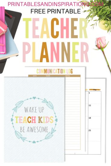 2020 2021 Teacher Planner Free Printable - Printables and Inspirations Free Teacher Planner, Free Lesson Planner, Binder Divider, Teacher Binder Organization, Teaching Planner, Planner Free Printable, Teacher Planner Templates, Weekly Log, Hello Teacher