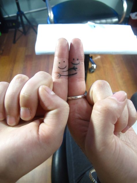 best friend tattoos - @Sarah Powell Small Best Friend Tattoos, Cute Finger Tattoos, Forever Tattoo, Matching Best Friend Tattoos, Bestie Tattoo, Bff Tattoos, Tattoos Geometric, Friendship Tattoos, Matching Tattoo