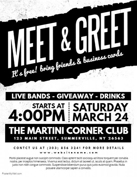 Meet & Greet Flyer Meet And Greet Poster Design, Meeting Poster Design, Community Meeting Flyer, Meet And Greet Flyer Design, Meet And Greet Invitation, School Club Flyer Design, Relationship Seminar Flyer Design, Meeting Flyer Design, Business Event Flyer Design