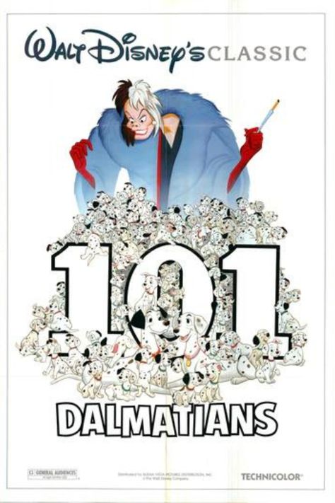 101 Dalmatians 1961, Tarantino Films, Disney Movie Posters, Classic Disney Movies, Funny P, Dog Movies, Disney Posters, Film Disney, Adventure Film