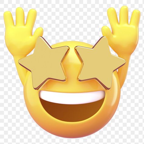 Excited Emoji, Wow Emoji, 3d Emoji, Emoji Png, Smiley Emoji, Face Stickers, 3d Rendering, Smiley, Transparent Background