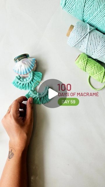 Agrima Wadhwa on Instagram: "100 Days of Macramé - Day 59
Macramé Tassel Earrings

Yarn - cotton single ply, 4mm 
6 cords - 10" each
Fevicol and water for the tassels 

DM for workshops and products

#macrame ##macramemakers #macramelove #india #instagood #instagram #handmade #sustainability #macramekeychain #learnsomethingneweveryday #indian #artistsoninstagram #diy #macramecommunity #knots #explorepage #100daysofmacrame #india" Learn Something New Everyday, Micro Macramé, 100th Day, 100 Days, Tassel Earrings, Sustainability, Macrame, Tassels, Yarn