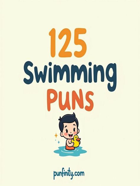 swimming puns Swim Poster Ideas, Swim Sayings, Swimming Puns, Water Puns, Swimming Jokes, Aquatic Therapy, Swim Coach, Sink Or Swim, Best Puns