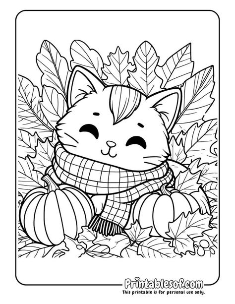 Fall Colouring Sheet, Fall Animal Coloring Pages, Coloring Pages Fall Autumn, Fall Colouring Printables, Autumn Coloring Pages Free Printable, Colouring Halloween, Free Fall Coloring Pages Printables, Autumn Colouring Pages, Fall Coloring Sheets Free Printable