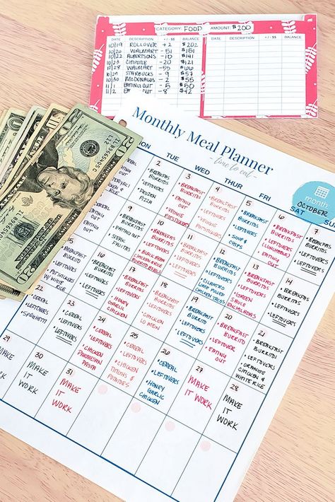 A realistic view into my $400 per month meal plan! Get every recipe that I used in my October meal plan, my grocery lists, costs, and so much more! Read about how I am utilizing my Instant Pot to save time and money! | The Budget Mom Monthly Budget Planner Ideas, October Meal Plan, Budgeting Organization, Month Meal Plan, The Budget Mom, Monthly Meal Plan, Budget Monthly, Budget List, Budget Mom