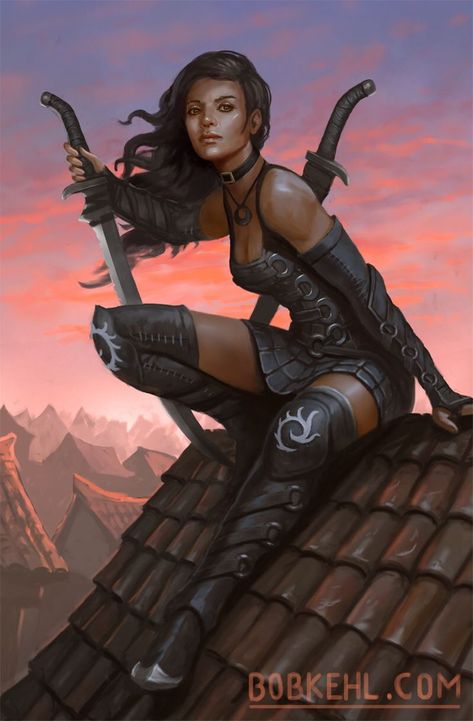 Bob Kehl Bob Kehl, Female Assassin, Female Fighter, Spa Design, Ulsan, Anime Poses Reference, Dnd Characters, The Roof, Anime Poses