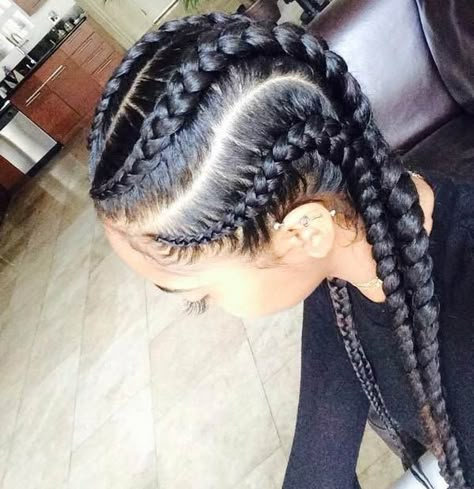 Two Braid Hairstyles, Feed In Braids Hairstyles, Natural Braids, Goddess Braids Hairstyles, Feed In Braid, Colour Inspiration, Cornrows Braids, Cornrow Hairstyles, Cute Hair