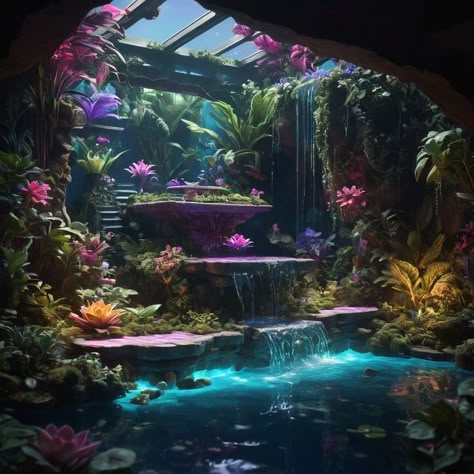 Mermaid Fairy Garden, Dreamscape Room, Magic Scenery, Mermaid Castle, Aqua Room, Underwater Room, Mermaid Island, Magical Room, Fantasy Rooms