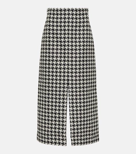 Houndstooth twill maxi skirt in black - Burberry | Mytheresa Skirt Png, Long Skirt Fashion, Alexander Mcqueen Clothing, Burberry Outfit, Skirt Long, Scarf Hairstyles, Dream Dress, Skirt Fashion, Long Skirt