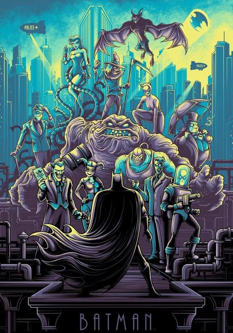 Dan Mumford, Batman Decor, Adrienne Barbeau, Batman Vs Joker, Batman Artwork, Batman The Animated Series, Batman Wallpaper, Batman Comic Art, Superhero Wallpaper