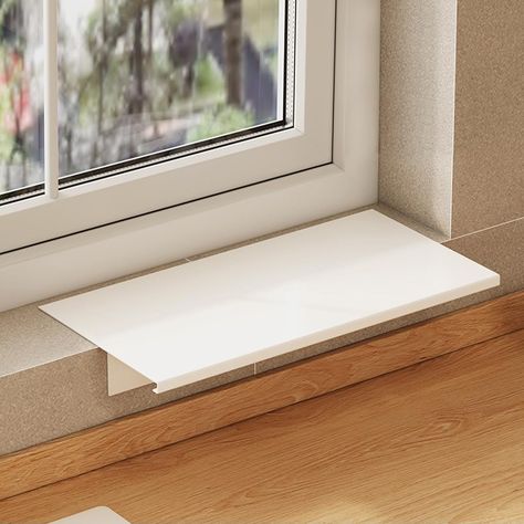 PRICES MAY VARY. 【STRONG DURABLE MATERIALS】Window sill extension plate is made of durable carbon steel material, waterproof, rustproof, not easy to deform and break, solid and not wobbly. The design is simple and can safely support objects while maintaining a view of the window. 【INCREASED STORAGE SPACE】This is an excellent self-adhesive magnetic suction window sill extension shelf, which can be perfectly fixed on the window sill, and the window sill becomes wider to place toasters, dishes, pots Kitchen Above Window Decor, Shelves Over Kitchen Window, Window Sill Extension, Plant Shelf In Front Of Window, Modern Window Sill, Plant Organization Indoor, Window Sill Plant Shelf, Window Sill Ideas, Window Sill Extender