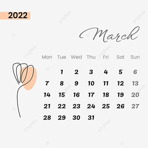 March 2022 Calendar, Blue Calendar, Calendar Minimalist, Free Printable Calendar Templates, Make A Calendar, Calendar March, Organization Lists, Social Media Content Calendar, Bullet Planner