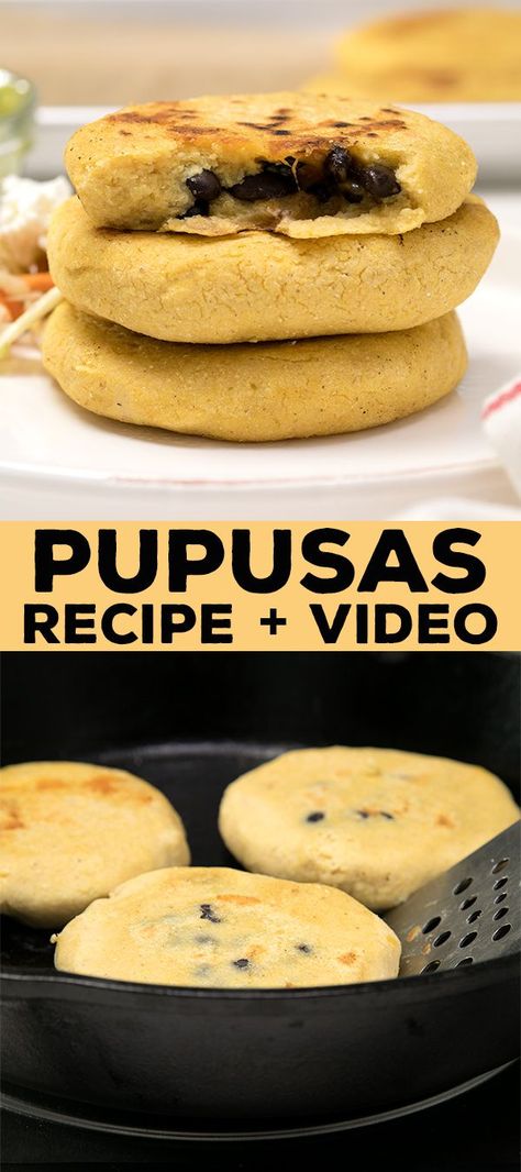 Pupusas Recipe, Corn Flour Recipes, Cornmeal Recipes, Gluten Free Dairy Free Dessert, Corn Cakes, Corn Flour, Hispanic Food, Dairy Free Dessert, Gluten Free Dinner