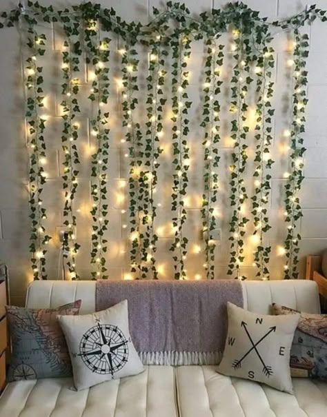 Wedding Bedroom, Led Decoration, Fairy Lights Bedroom, Wedding Wall Decorations, Wedding Wall, Room Design Bedroom, Room Makeover Bedroom, Room Inspiration Bedroom, Room Ideas Bedroom