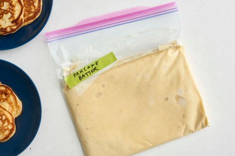 How To Freeze and Thaw Pancake Batter | Kitchn Camping Pancakes, Freeze Pancakes, Camping Breakfast, Frozen Waffles, Waffle Cookies, Lunch Appetizers, Freezer Breakfast, Best Pie, How To Make Pancakes