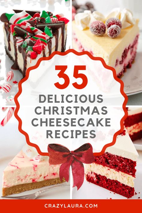 From classic versions to festive flavors, we've gathered together some of the best Christmas cheesecake recipes out there. #Christmas #Dessert #Recipes