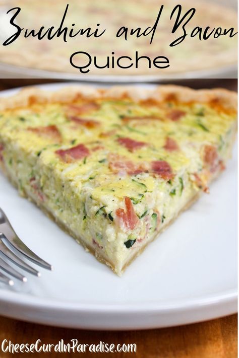 Zucchini Bacon Quiche, Easy Zucchini Quiche Recipes, Zucchini And Ham Quiche Recipes, Ham And Zucchini Quiche, Quiche Recipes With Zucchini, Zucchini Bacon Recipes, Bacon Zucchini Recipes, Zuchinni Quiche, Quiche Zucchini