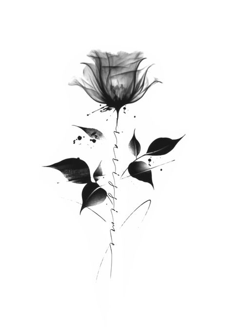 Hope Tattoo Designs, Xray Flower Tattoo, Xray Flower, Hope Tattoo, Hip Tattoos, Cool Tattoo Drawings, Hip Tattoos Women, Ink Stains, Elegant Tattoos