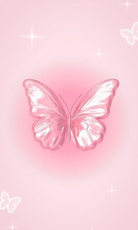 Butterfly Aesthetic, Light Pink, Pink, White