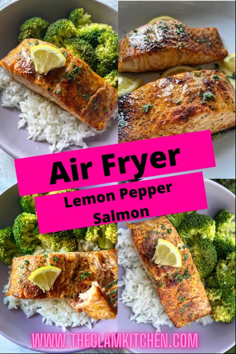 Salmon In Air Fryer, Lemon Pepper Salmon, Salmon Filets, Lemon Juice Benefits, Frozen Salmon, Lemon Salmon, Fried Salmon, Salmon Seasoning, Lemon Pepper Seasoning