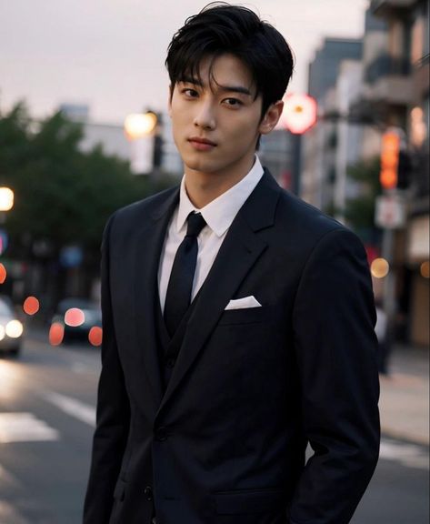 Guys In A Suit, Korean Man Aesthetic, Asian Man In Suit, Handsome Man Aesthetic, Handsome Korean Men, Korean Men Suit, Asian Suit, 90s Hairstyles Men, Asian Man Haircut