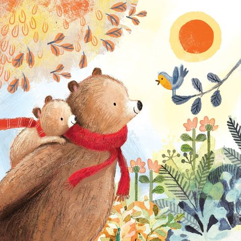 Kids Story Books Illustration, Bear Illustration Art, Children Illustration Book, Child Books Illustration, Fair Illustration, Kids Book Illustration, Cute Bear Illustration, Bears Illustration, Children Story Book Illustration