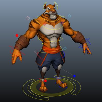 Lu The Tiger Rig (FREE) – Animator's Resource Kit Stylized Tiger, 3d Rigging, Animation Mentor, Character Rigging, Vitruvian Man, Free Characters, 3d Assets, Blender 3d, The Tiger