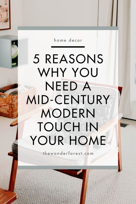 5 Reasons Why You Need A Mid-Century Modern Touch In Your Home Wonder Forest, Dark Wood Table, Retro Appliances, Decorating Bookshelves, Bedroom Design Inspiration, Cosy Spaces, Architecture Books, Scandinavian Interior Design, Geometric Decor