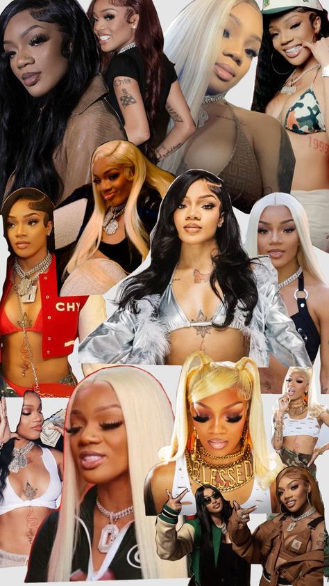 #glorilla Hair Flip, Female Rappers, Celebrity Portraits, Rappers, Cute Wallpapers, Wallpapers, Celebrities, Hair, Pins