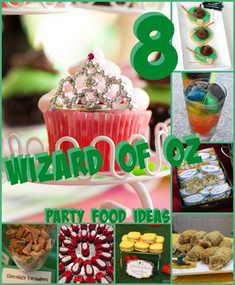 8 Wizard of Oz Party Food Ideas | The Hob-bee Hive Wizard Of Oz Dessert Ideas, Wizard Of Oz Food Ideas Themed Parties, Wizard Of Oz Desserts, Wizard Of Oz Party Food, Wizard Of Oz Themed Food, Wizard Of Oz Food Ideas, Wizard Of Oz Birthday Party, Wicked Party, Wizard Of Oz Theme