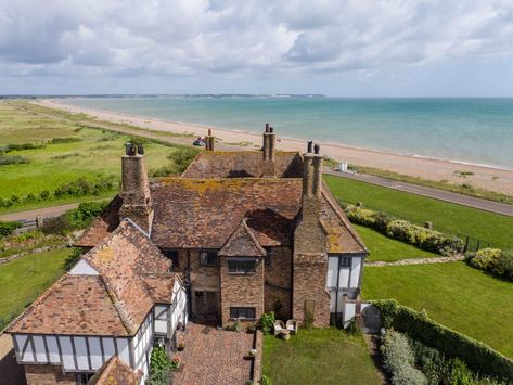 Kentlands: Could this be England’s best beach house? - Country Life Devon Beach, Stone Homes, New England Beach House, Unique Cottages, England Beaches, Magical House, Uk Beaches, Luxury Beach House, Luxury Cottage