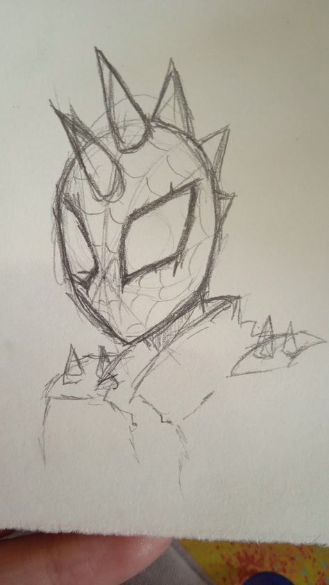 Spider Punk Easy Drawing, Pixel Drawing Pattern, Spiderman Sketch Easy, Spider Punk Sketch, Spiderman Drawing Ideas, Spider Punk Art, Spiderman Drawing Sketches, Spider Punk Drawing, Spiderman Drawing Easy