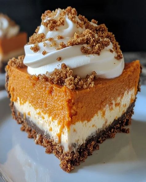 Sweet Potato Cheesecake Pie blends creamy cheesecake with spiced sweet potatoes for a perfect dessert. Try this recipe today! Sweet Potato Cheesecake Pie, Cheesecake Pie Recipes, Crawfish Pie, Sweet Potato Dessert, Sweet Potato Cheesecake, Sweet Potato Pies Recipes, Sweet Potato Cake, Cheesecake Pie, Cheesecake Cake