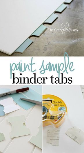 Get organized with these DIY Binder Tabs! Upcycle paint chips (paint sample cards) into fun and colorful binder or planner tabs. Such a simple and fun craft! Scrapbook Layouts Baby Girl, Filofax Diy, Paint Sample Cards, Paint Chip Crafts, Binder Tabs, Diy Binder, Planner Tabs, To Do Planner, Scrapbooking Layouts Baby