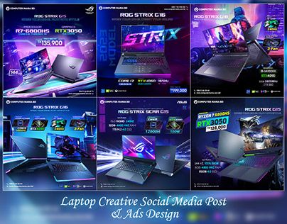 Laptop Social Media Post, Laptop Social Media Design, Laptop Advertisement, Creative Social Media Post, Ads Design, Post Ad, Graphic Design Advertising, Gaming Laptops, Pc Gamer