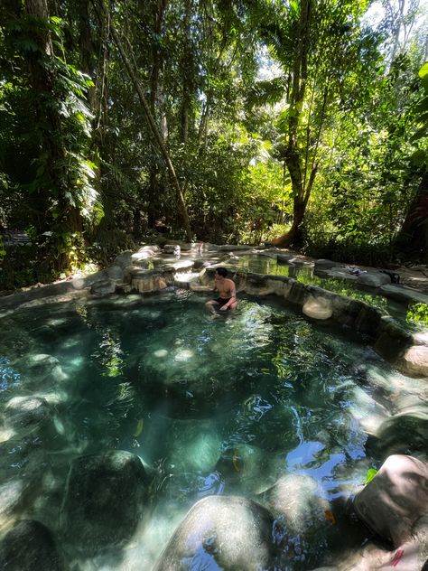 #secretspot #Krabi #clearwater #waterholes #hottubes Waterfall Swimming Hole, Hidden Swimming Holes, Swimming Hole Aesthetic, Summers Over Interlude, Backpack Trip, Summer Core, Swimming Hole, Adventure Girl, Blue Hole