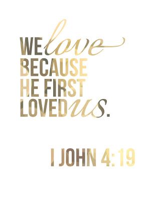 New Art Print on Etsy: We Love Because He First Loved Us | May Richer Fuller Be Love Him Quotes, Him Quotes, He First Loved Us, How He Loves Us, Gods Promises, Yahoo Search, Verse Quotes, Bible Verses Quotes, Bible Scriptures