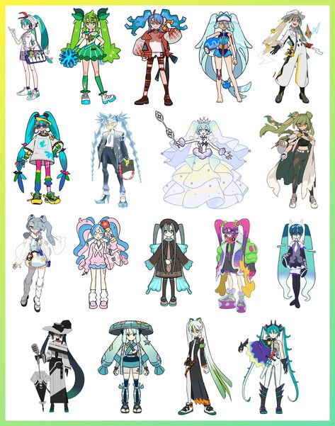 PLDH on X: "Here’s all 18 of Project Voltage’s Hatsune Miku Pokémon Trainers! 🎤 Psychic, Ghost, Fighting – take 🎤 Fire, Water, Grass, Normal, Rock, Fairy, Bug, Steel – Megumi Mizutani 🎤 Electric, Ground, Flying – kannnu 🎤 Ice, Poison – kantaro 🎤 Dark – Lownine 🎤 Dragon – Yusuke Ohmura https://t.co/2YRsgwJs7z" / X Pokemon Trainer Outfits, Hatsune Miku Outfits, Pokemon Clothes, Miku Hatsune Vocaloid, Oc Pokemon, Pokemon Oc, Vocaloid Characters, Pokemon Characters, Pokemon Pictures